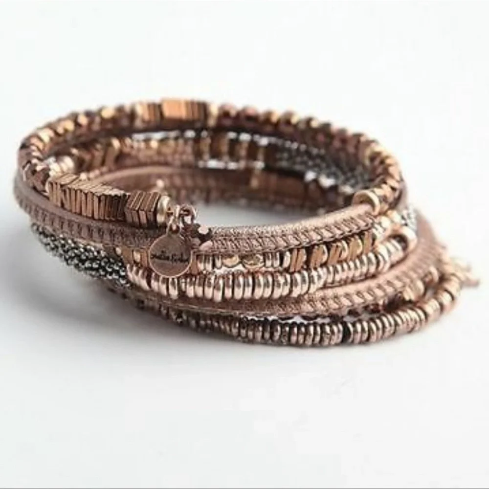 Stella & Dot Jarne Coil Bracelet-Bronze.